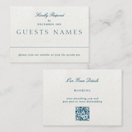 Romantisch Classic Wedding QR CODE UAWG Mitteilungskarte