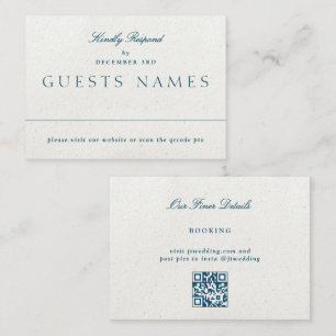Romantisch Classic Wedding QR CODE UAWG Mitteilungskarte