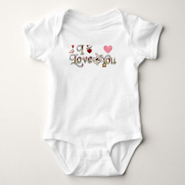 Romantisch & Elegant Baby Strampler (Vorderseite)
