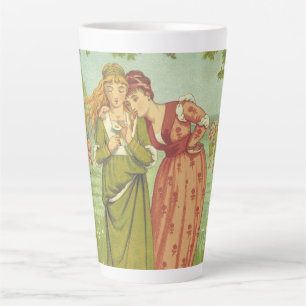 Romantisch Elegant Vintage Valentinstag, viktorian Milchtasse