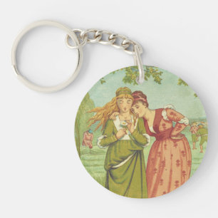 Romantisch Elegant Vintage Valentinstag, viktorian Schlüsselanhänger