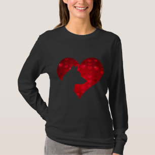 Romantisch ich liebe meinen Corgi-Hund T-Shirt