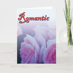 Romantisch, Rose Feiertagskarte