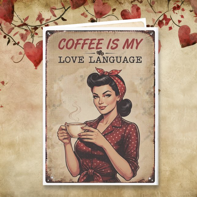 Romantisch und Süß Ich liebe dich | Kaffeewitz Karte (Von Creator hochgeladen)