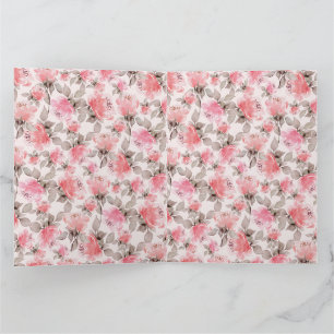 Romantisch - vintage Rosen Wasserfarbe Tissue-Papi Karte