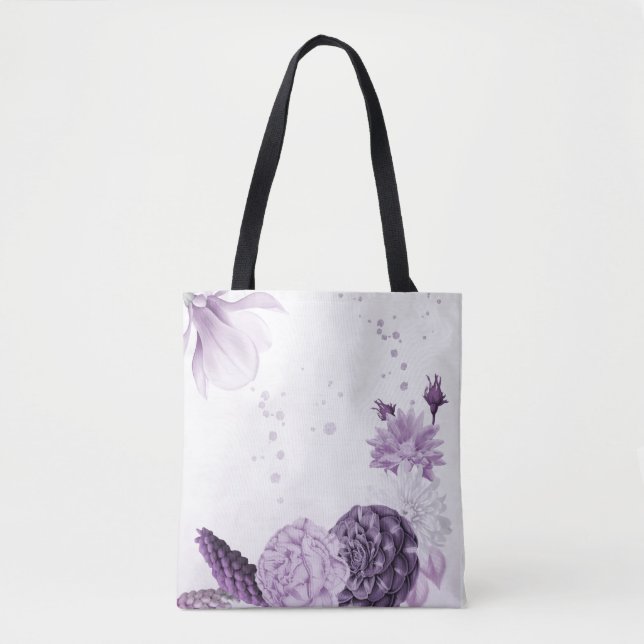 romantisch violette Blumen botanisch (Vorderseite)