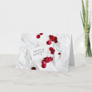 ROMANTISCH WIE GEFRAGT **MARRY ME*** CARD KARTE