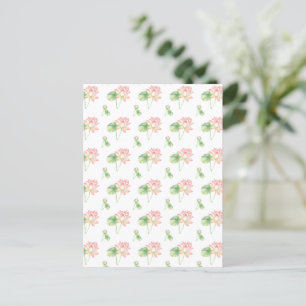 Romantische С Lotus-Blume Postkarte