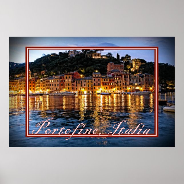 Romantische Abende in Portofino, Italien Poster (Vorne)