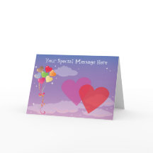 Romantische Abends-Herzen u. Ballone