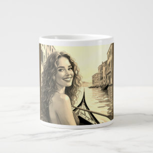 Romantische Abenteuer, Liebe und Venedig Jumbo-Tasse