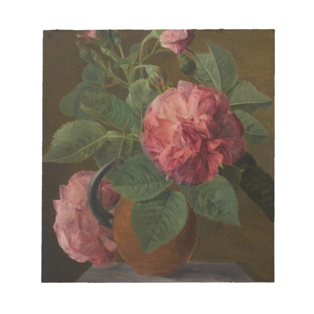 Romantische Alte Englische Rose Notizblock (Vorderseite)