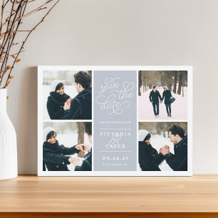 Romantische Anfrage FotoCollage Save the Date