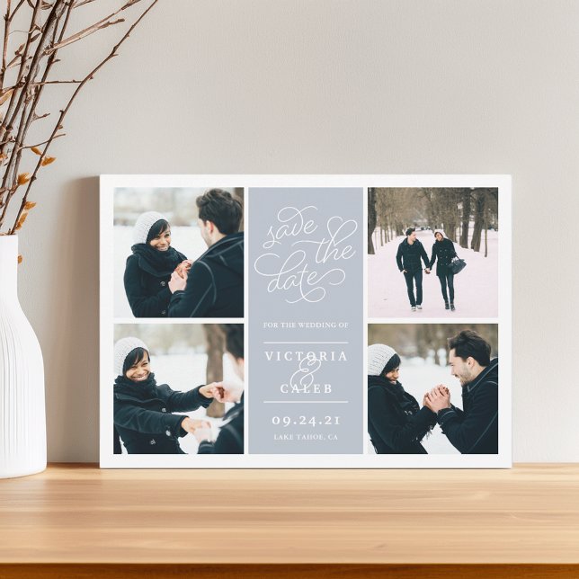 Romantische Anfrage | FotoCollage Save the Date (Von Creator hochgeladen)