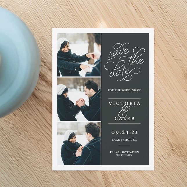 Romantische Anfrage | FotoCollage Save the Date (Von Creator hochgeladen)