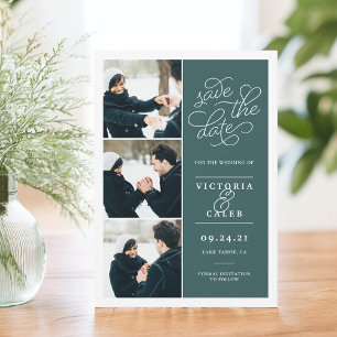 Romantische Anfrage FotoCollage Save the Date