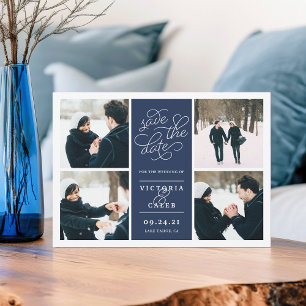 Romantische Anfrage FotoCollage Save the Date