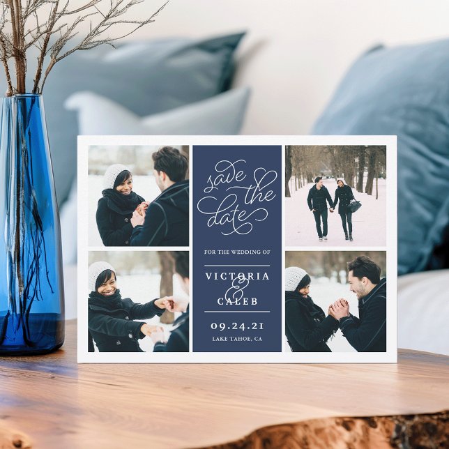 Romantische Anfrage | FotoCollage Save the Date (Von Creator hochgeladen)