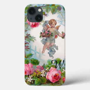 ROMANTISCHE ANGEL ANSAMMLUNG PINK ROSES UND BLUME Case-Mate iPhone HÜLLE