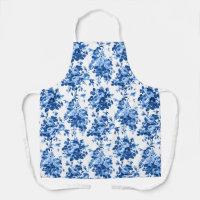 Romantische antike Vintage Rose blau auf Weiß
