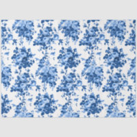 Romantische antike Vintage Rose blau auf Weiß