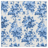 Romantische antike Vintage Rose blau auf Weiß