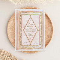 Romantische Antique Book Blush Baby Dusche