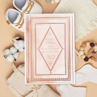 Romantische Antique Book Blush Baby Dusche Rose