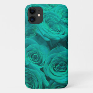 Romantische aquamarin-grüne Rose Case-Mate iPhone Hülle
