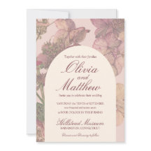 Romantische Aquarell-Hortensien-Hochzeitseinladung