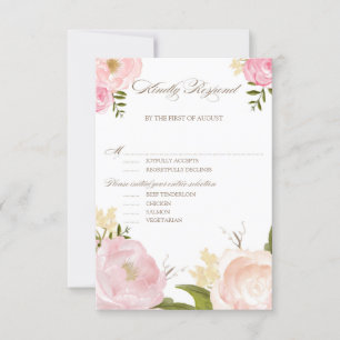 Romantische Aquarellfarben-Blume Hochzeit von RSVP