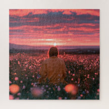 Romantische ästhetische Dekor-Horizont-Sonnenunter