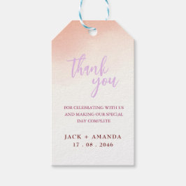 Romantische atemberaubende Hochzeitsdekoration Geschenkanhänger