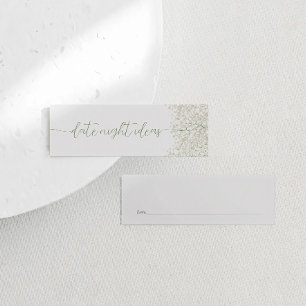 Romantische Baby-Atem-Dating-Abend-Ideen Karte