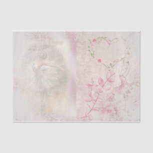 Romantische Ballerina Design Serie 4 Seidenpapier