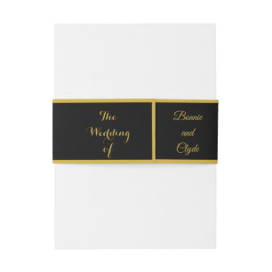 Romantische Bauchband-Wrap für Hochzeitseinladunge Einladungsbanderole