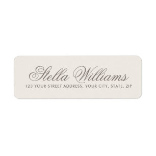 Romantische beige hellbraune Kalligraphie