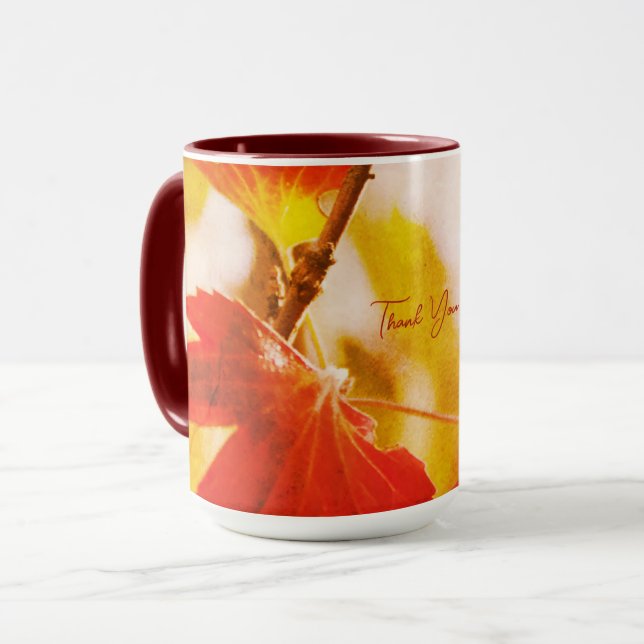 Romantische Blätter Boho – Botanische Fantasie Dan Tasse (Vorderseite Links)