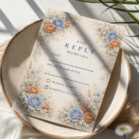 Romantische blaue florale Hochzeit