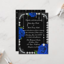 Romantische blaue Rose und Diamanten