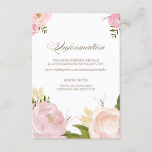 Romantische Blume Begleitkarte