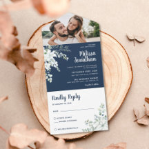 Romantische Blume Blau Foto Hochzeit