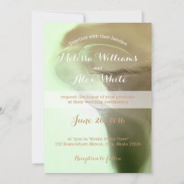 Romantische Blume Detail Hochzeit Einladung