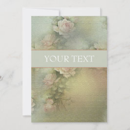 Romantische Blume - Einladungskarte Einladung