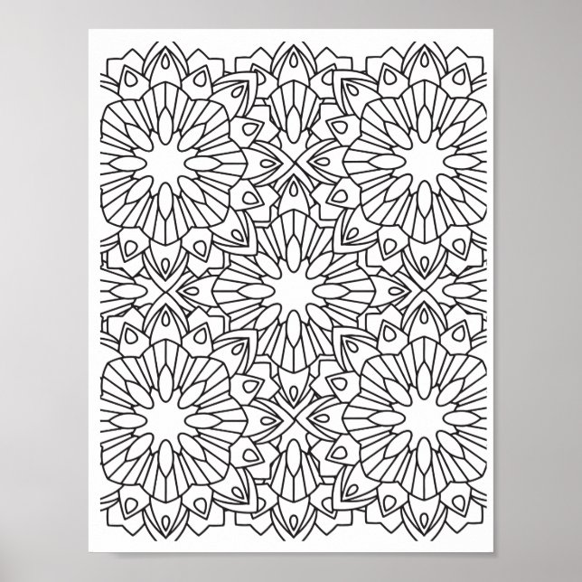 Romantische Blume - Erweiterte Farbseiten Poster (Vorne)
