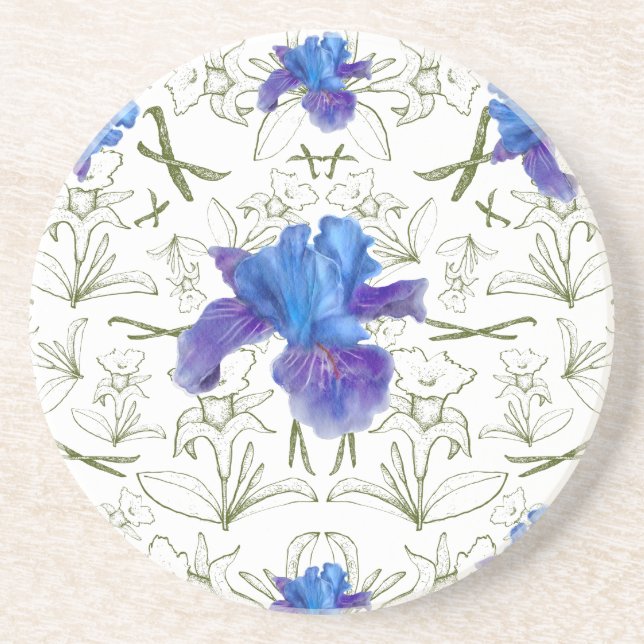 Romantische Blume im englischen Hütte Garden Getränkeuntersetzer (Vorne)