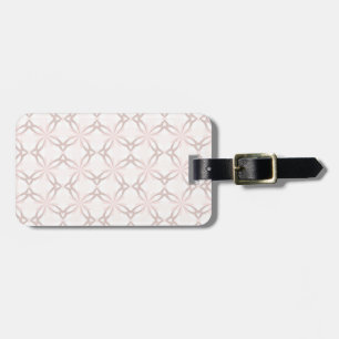 Romantische Blume in Rosa und Grau Gepäckanhänger