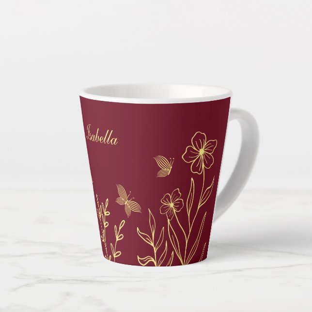 Romantische Blume Milchtasse (Rechte Ecke)