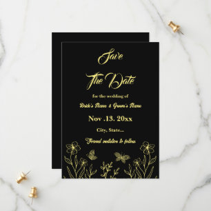 Romantische Blume Save The Date