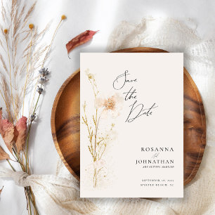 Romantische Blume Save The Date